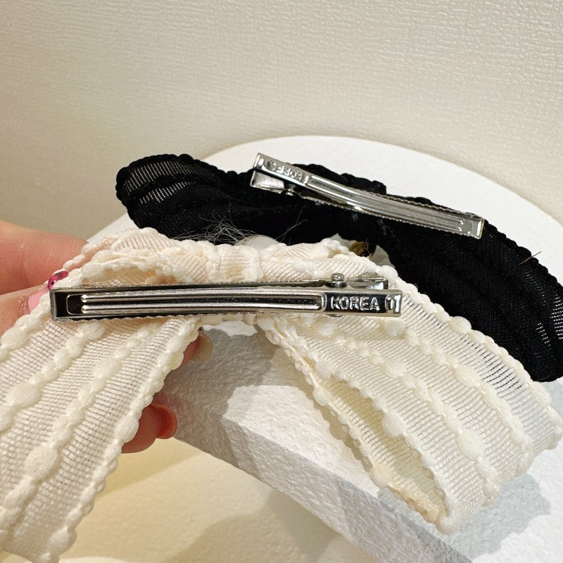Women's Sweet Bow Knot Cloth Hair Clip