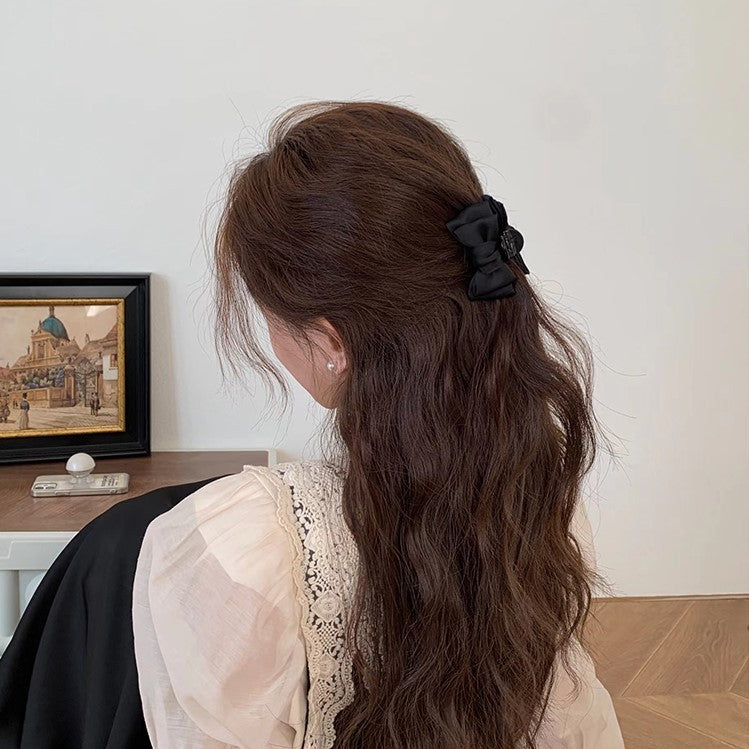 Women's Elegant Bow Knot Satin Hair Claws