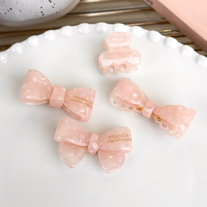 Women's Sweet Simple Style Bow Knot Acetic acid sheets Hair Clip Hair Claws