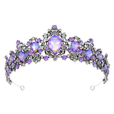 elegant retro crown alloy diamond crown