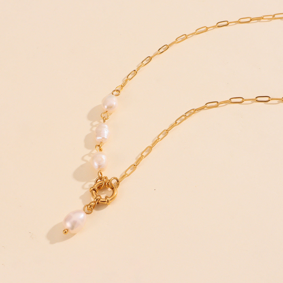 Jewelry Classic Style Geometric 316L Stainless Steel  Plating Pendant Necklace