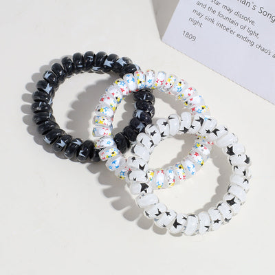 cute star plastic hair tie