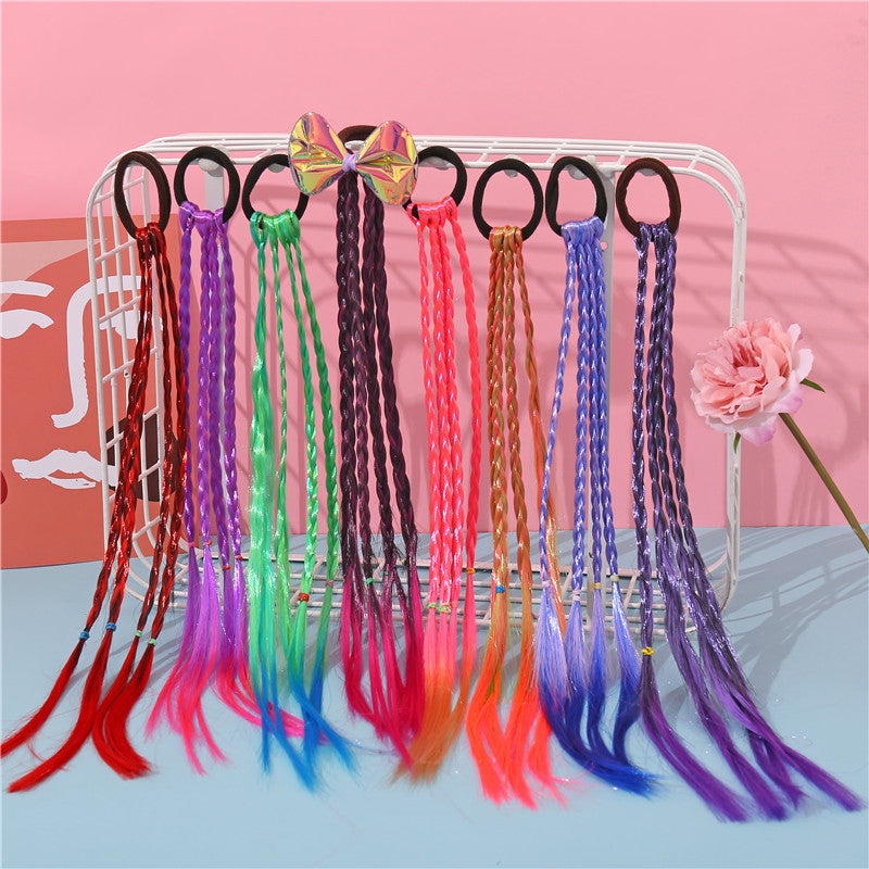 streetwear solid color rubber band hair tie