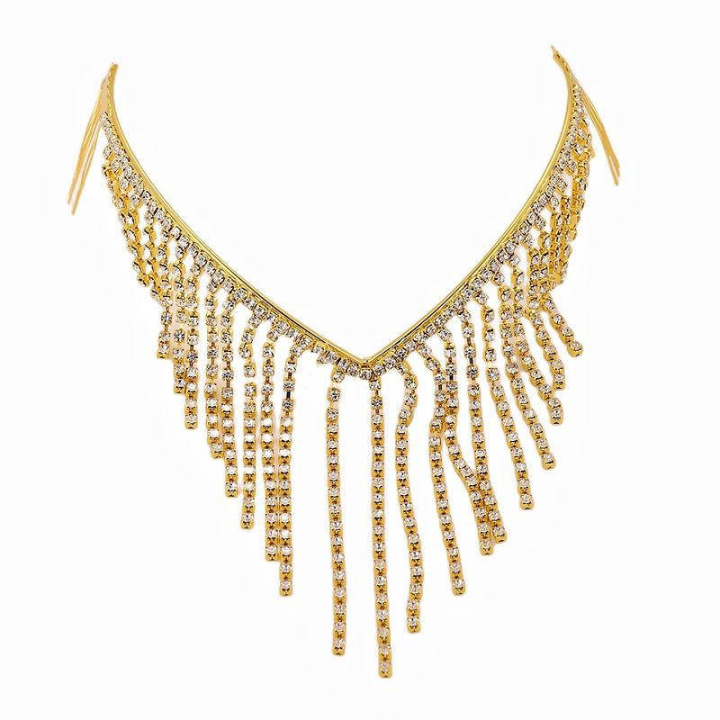 exaggerated geometric rhinestone plating rhinestones hair band 1 piece