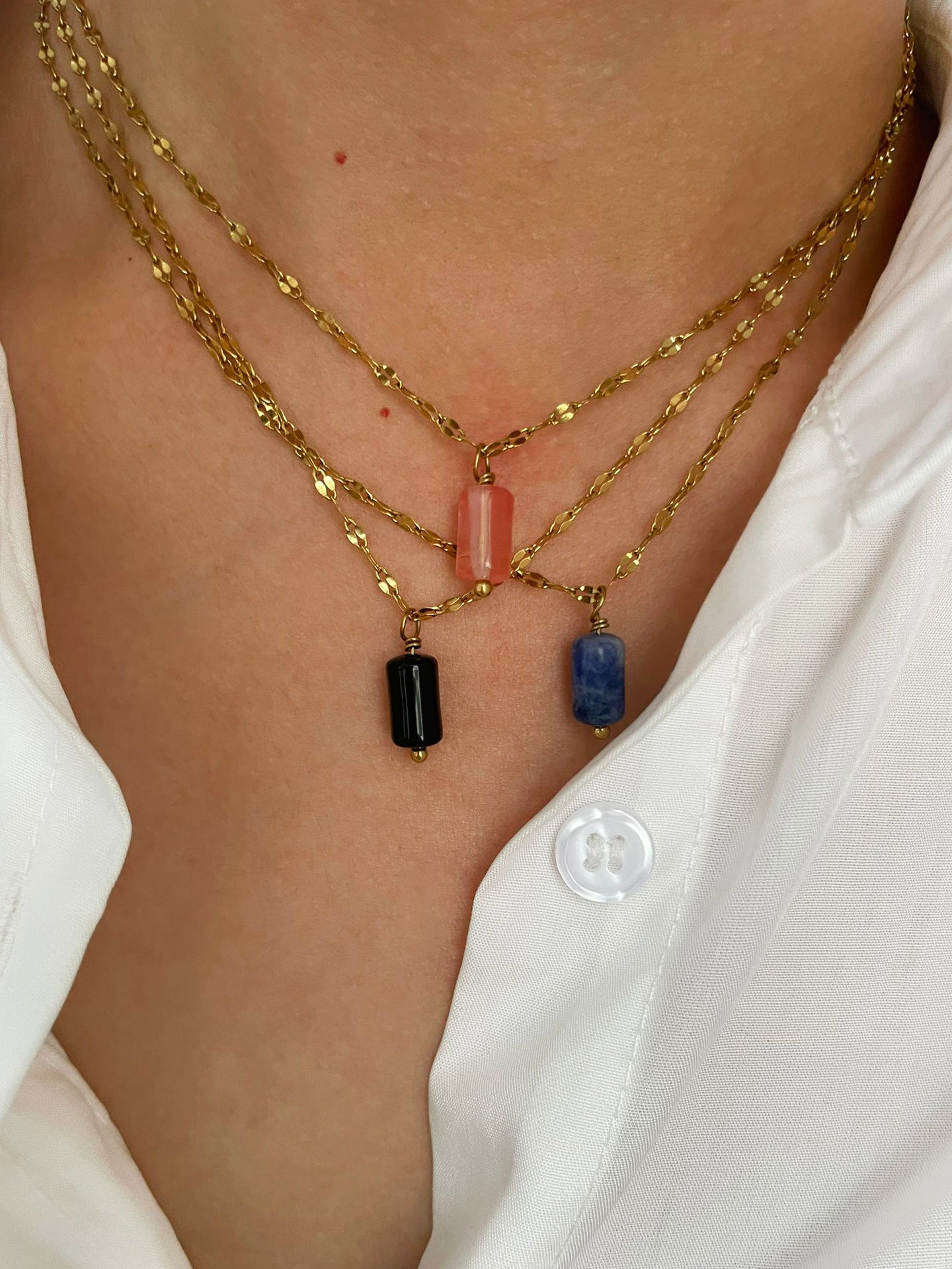 Jewelry Simple Style Classic Style Geometric 316L Stainless Steel  Plating Pendant Necklace