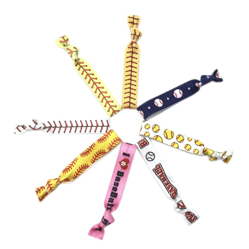 Unisex Simple Style Streetwear Letter Spandex Nylon Hair Tie