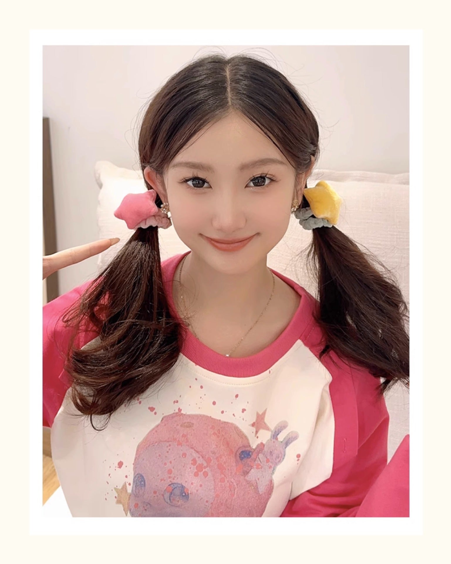 sweet star cloth hair tie