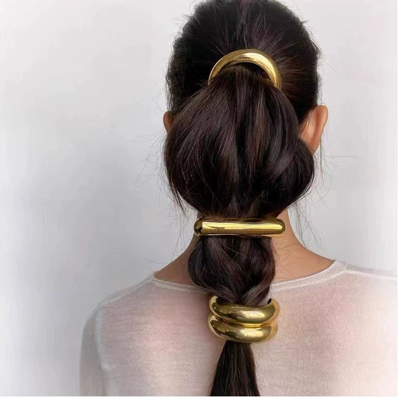 Women's Simple Style Classic Style Color Block Alloy Plating Hair Clip Hair Tie