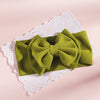fashion children's solid color double-layer bowknot hairband