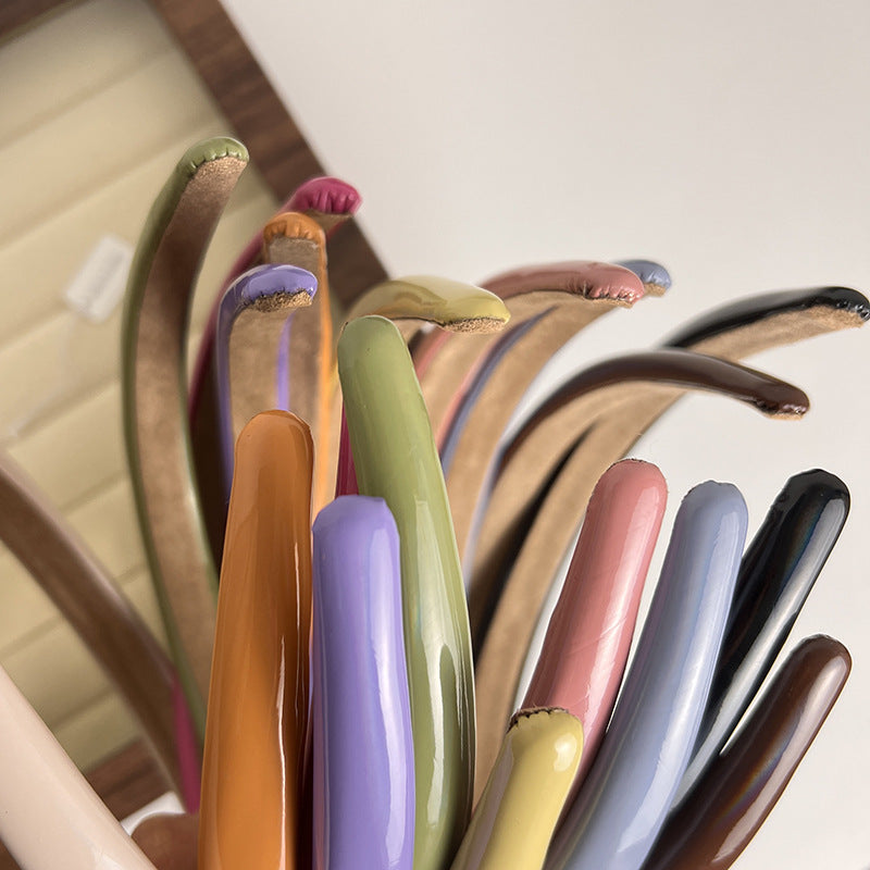 fashion solid color plastic hair band