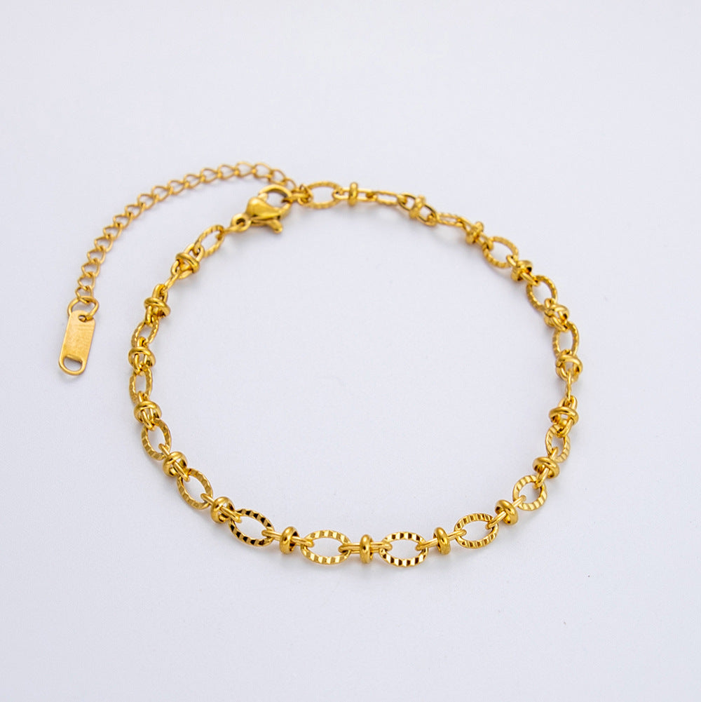 Casual Simple Style Solid Color 304 Stainless Steel Bracelets In Bulk