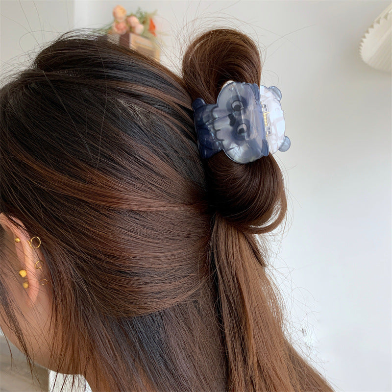 Halloween Little Ghost Acrylic Jaw Clip Niche Creative Design Small and Medium Hair Claw Shark Clip New Hair Accessories