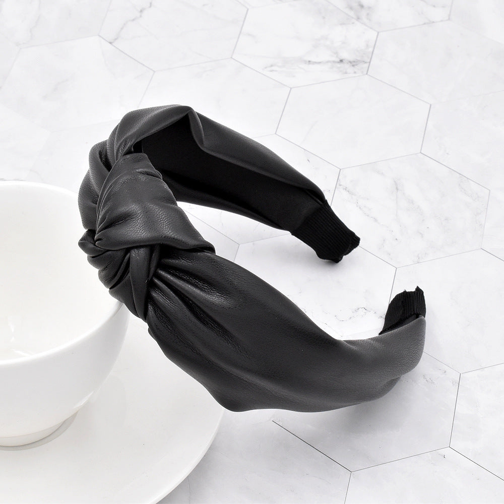 fashion style simple new knotted leather headband