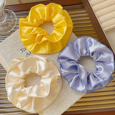 Women's Casual Simple Style Solid Color satin Hair Tie