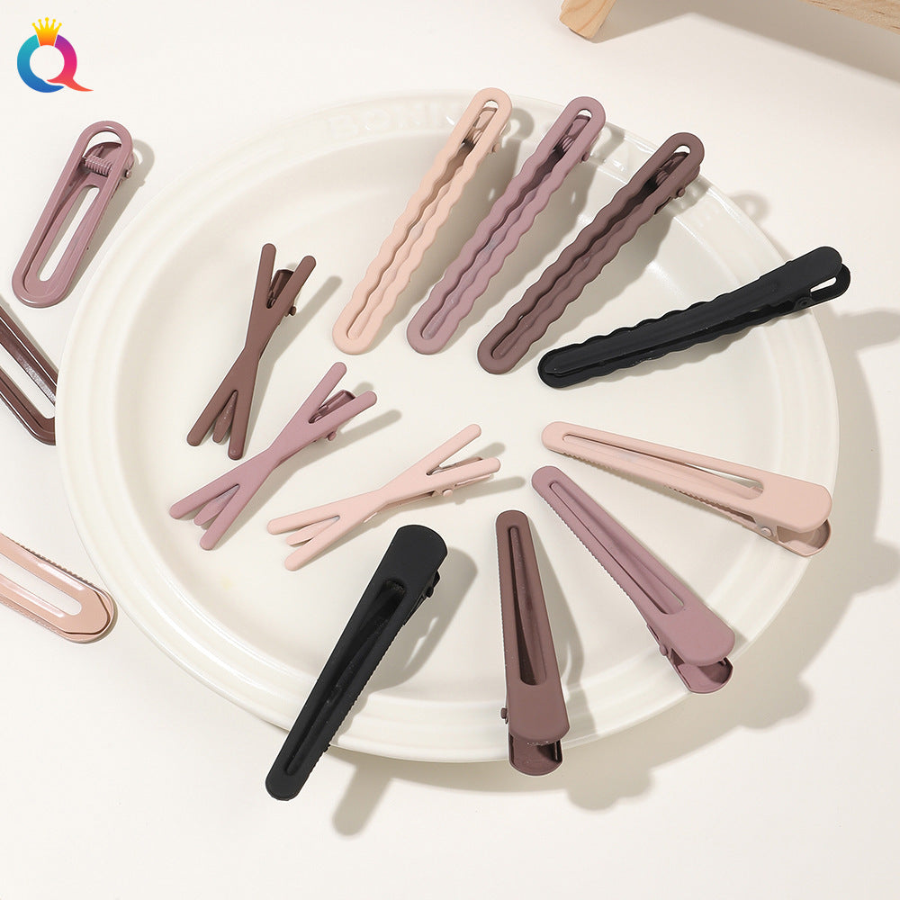 women's simple style geometric alloy plating hair clip