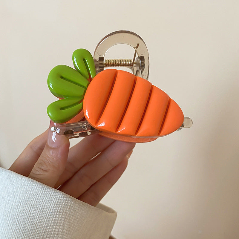 Cute Sweet Women's Fruit Strawberry Arylic Fruit Hair Claws