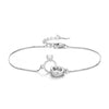 Copper Inlay Round Square Heart Shape Imitation Moissanite Bracelets