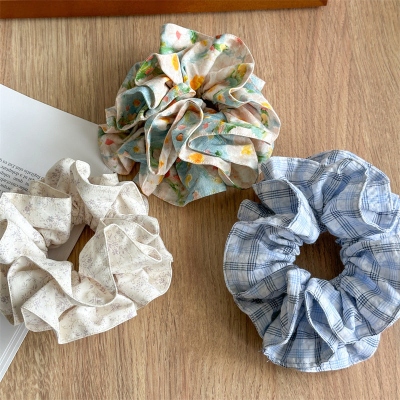 Women's Simple Style Classic Style Color Block Cloth Handmade Hair Tie