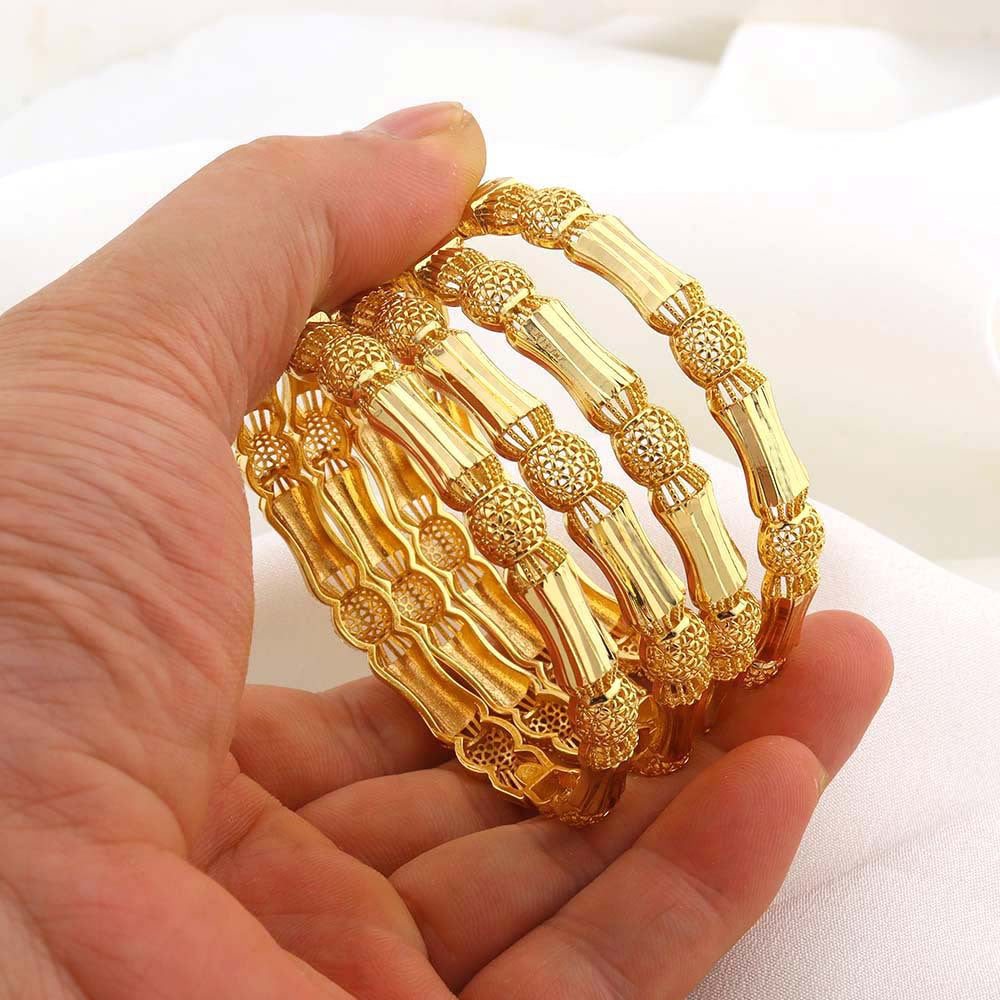 Copper Plating 18K Gold Ladies' Bracelet Temperament Entry Lux Hollow Small Waist Dubai Bridal Wedding Jewelry