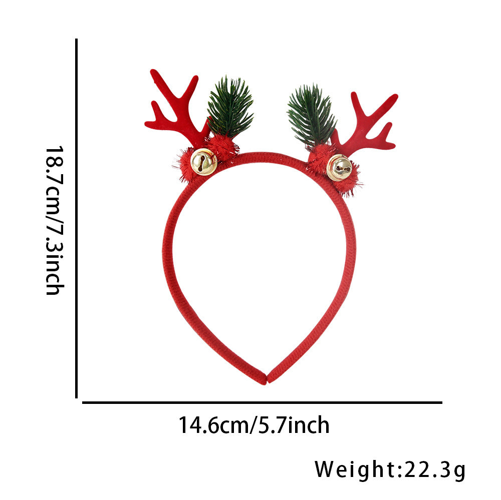 Christmas Cartoon Style Cute Women's Antlers Plastic Hair Band