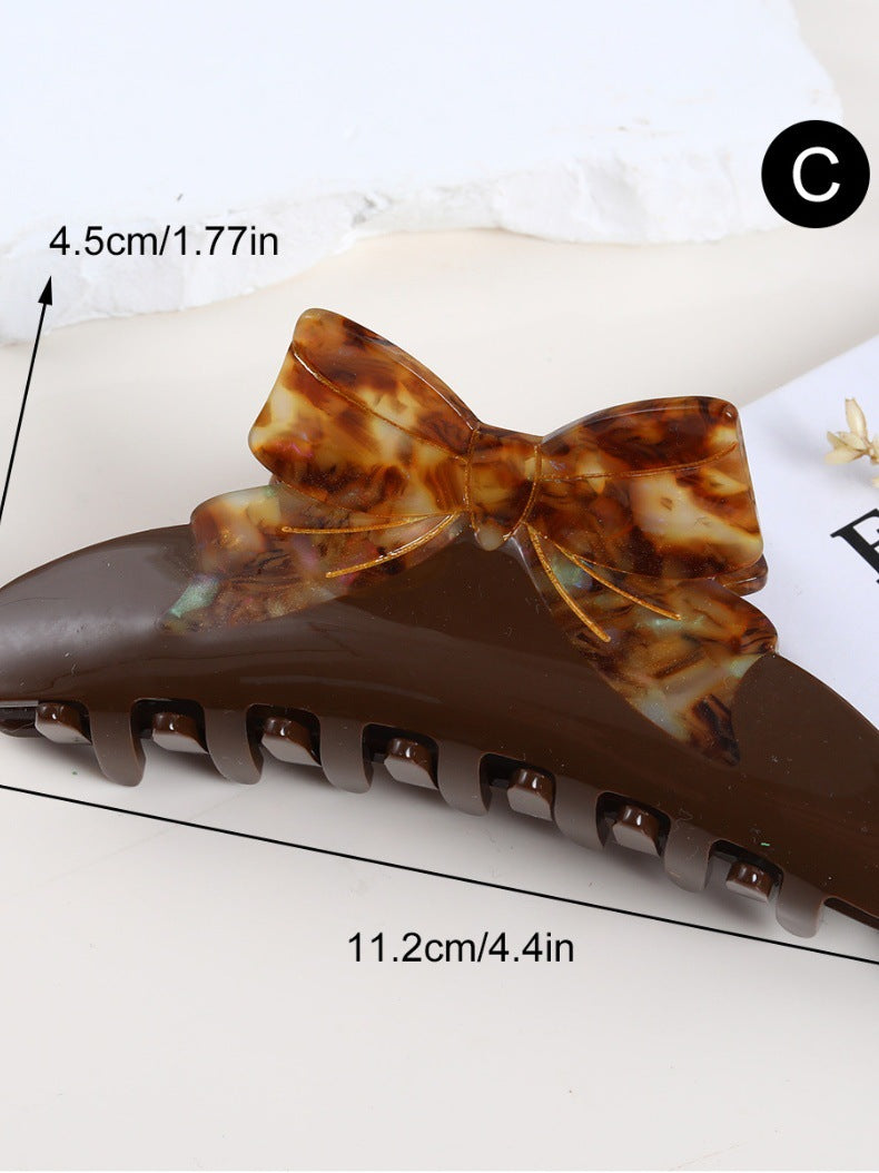 Women's Elegant Retro Bow Knot Acetic acid sheets Hair Claws