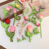 japanese style flower alloy stoving varnish hair claws 1 piece