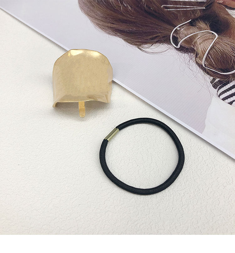 Women's Simple Style Geometric Metal Plating Hair Tie