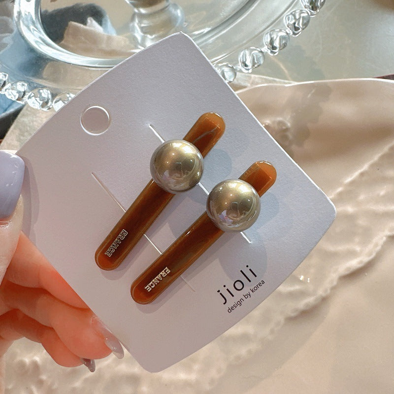 Women's Sweet Simple Style Heart Shape Alloy Hair Clip