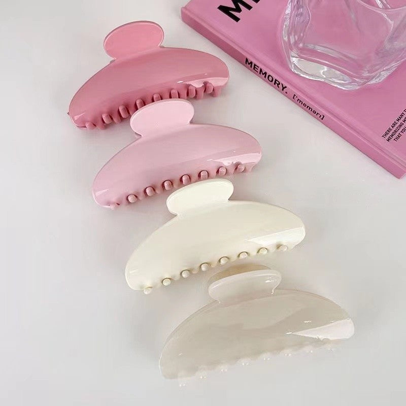 simple style solid color arylic hair claws