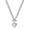 Jewelry Simple Style Classic Style Heart Shape Titanium Steel Plating Bracelets Earrings Necklace