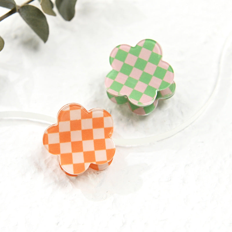 Women's Sweet Flower Arylic Hair Claws