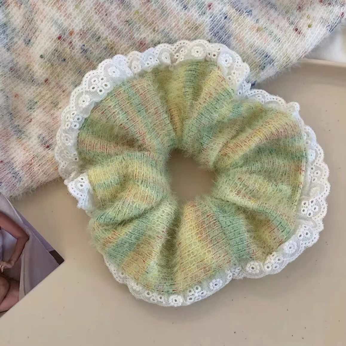 Women's Casual Simple Style Color Block Cloth Rib-Knit Hair Claws