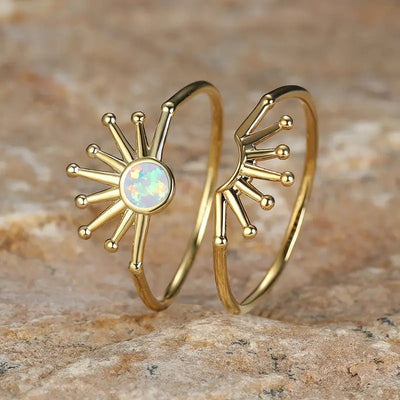 Copper Plating Sun Rings