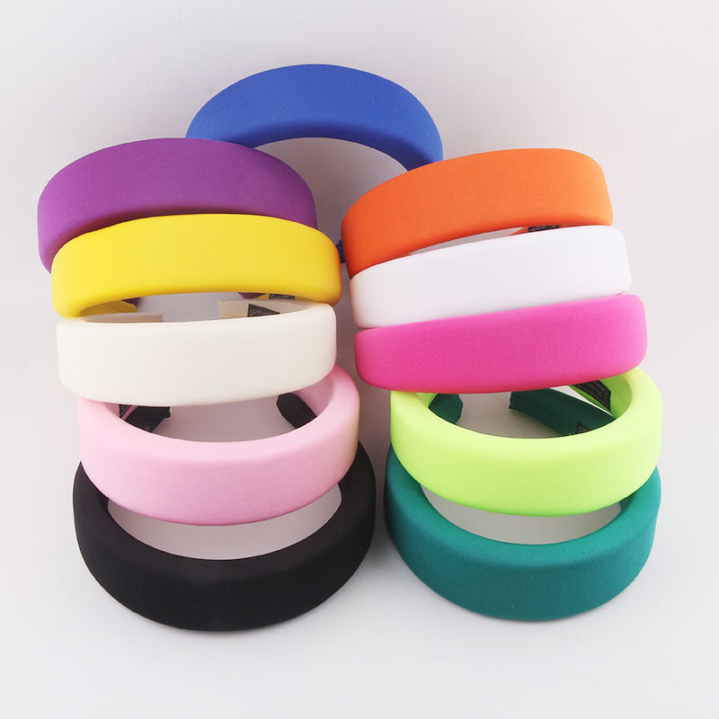 fashion multicolor milk silk sponge headband