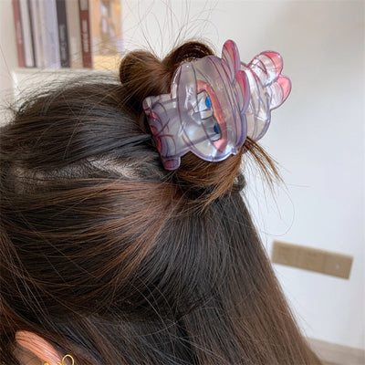 Halloween Little Ghost Acrylic Jaw Clip Niche Creative Design Small and Medium Hair Claw Shark Clip New Hair Accessories