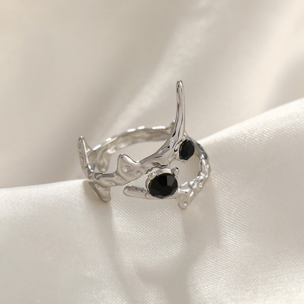 Jewelry Simple Style Commute Geometric 304 Stainless Steel Plating Open Rings