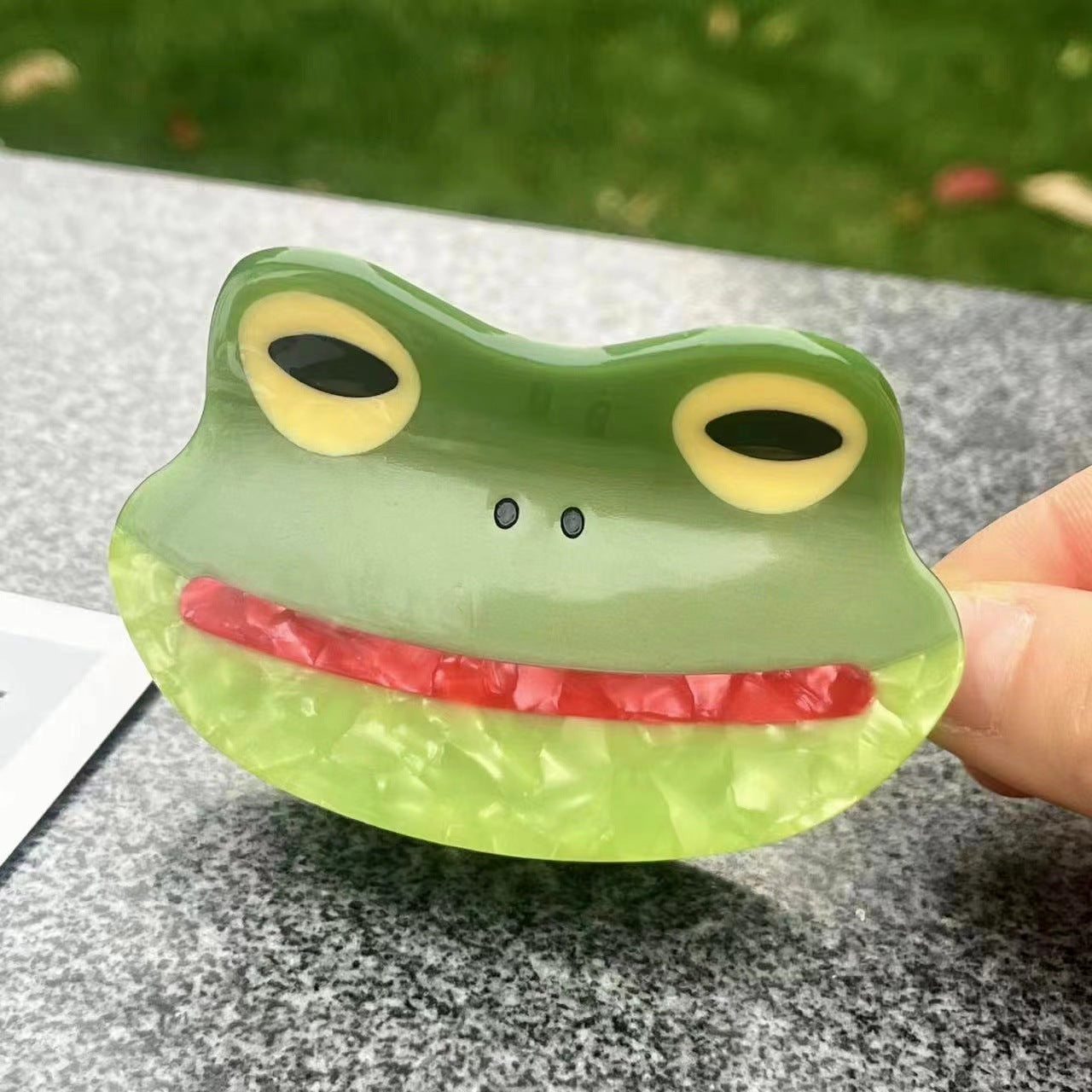 Women's Cute Frog Acetic acid sheets Hair Claws