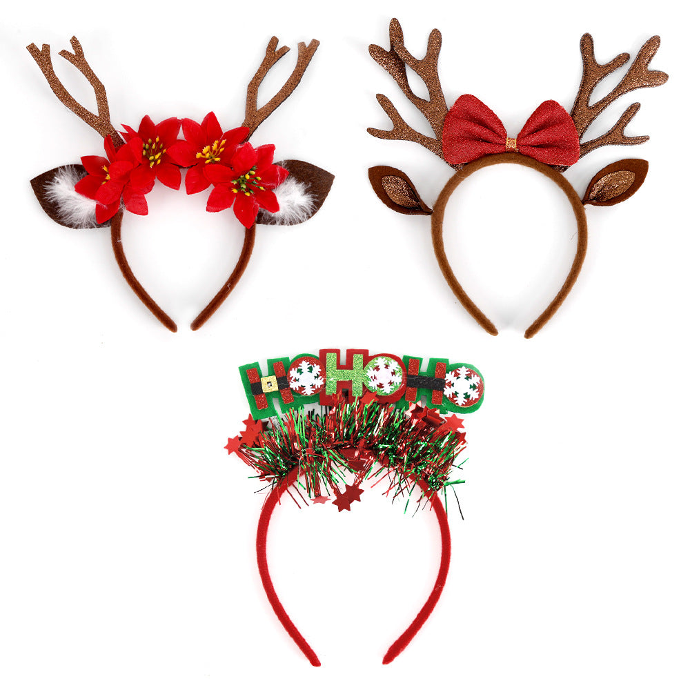 Cartoon Style Antlers Elk Plastic Hair Bands & Headbands
