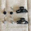 Women's Sweet Flower Pu Leather Hair Clip Hair Tie