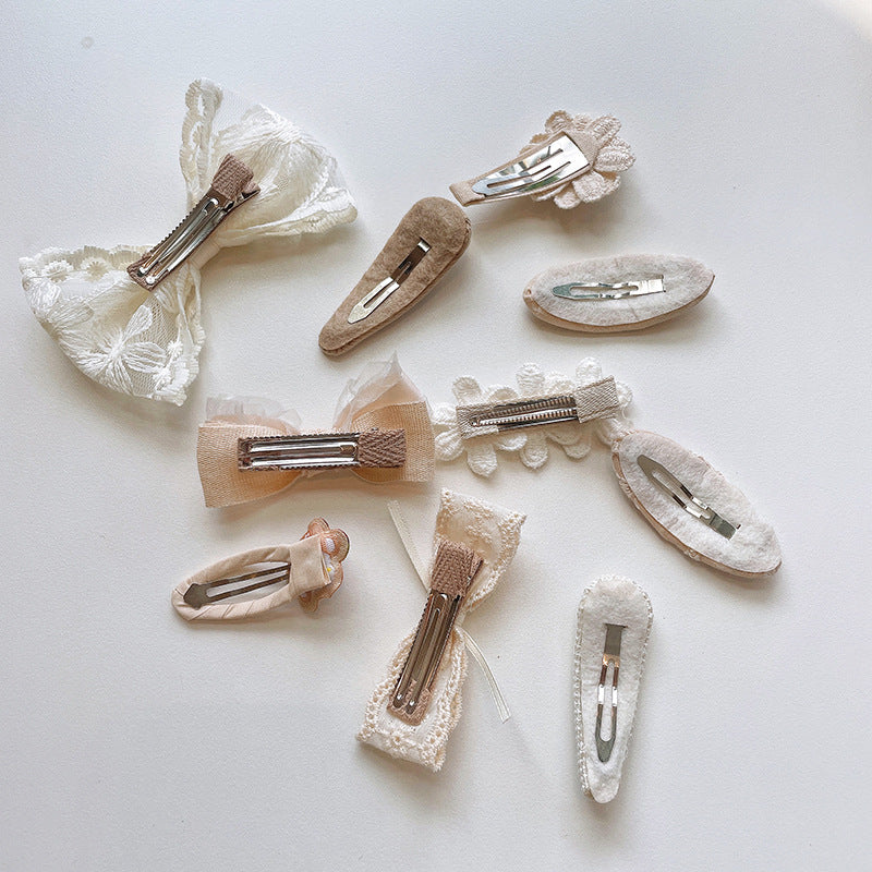 kid's elegant cartoon cloth bowknot hair clip