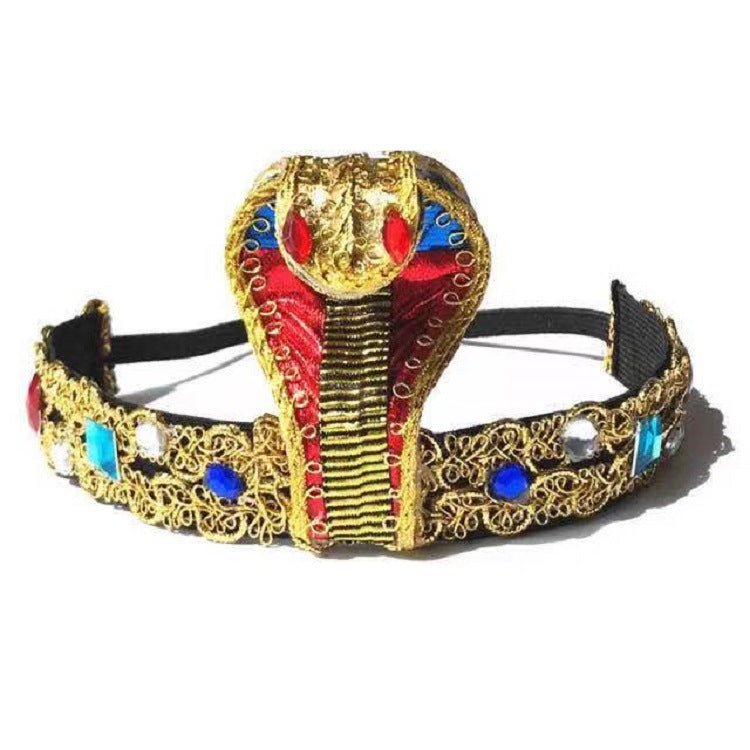 Halloween Ethnic Style Women's Snake Arylic rope Sequins Inlay Artificial Gemstones Hair Band