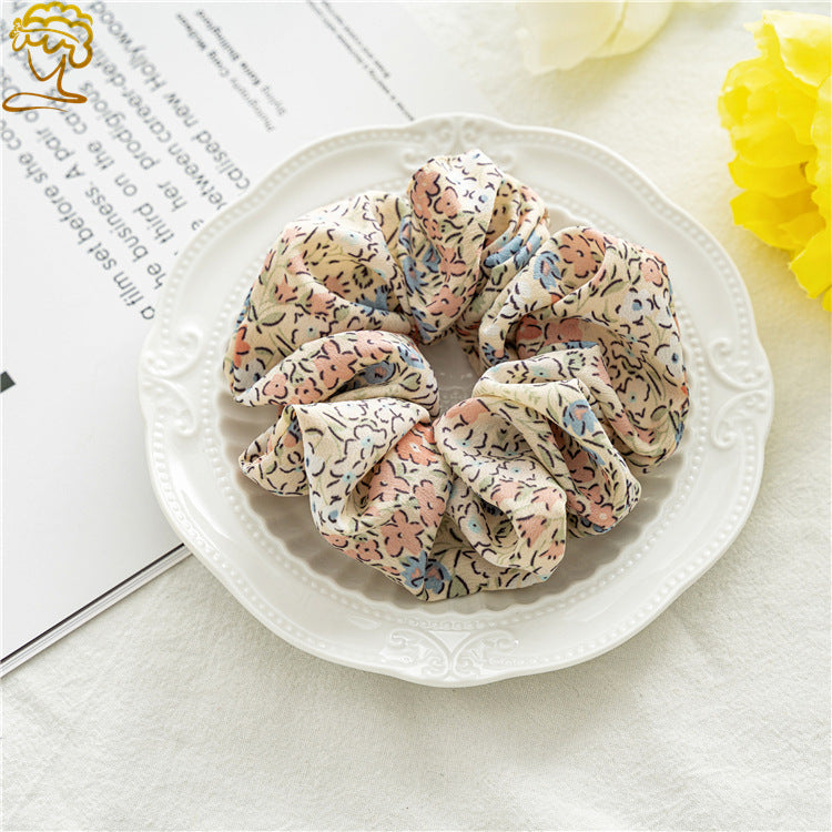 fashion flower cloth hair tie 1 piece