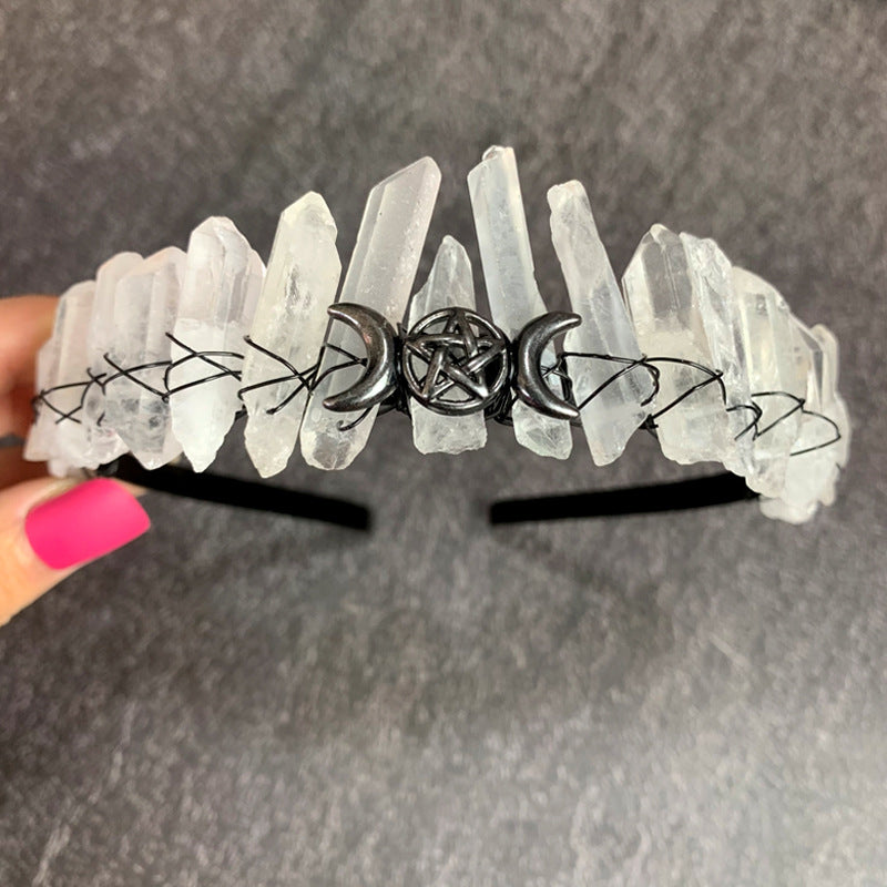 simple style flower crystal inlay crystal hair band