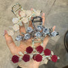 women's elegant romantic rose alloy hair claws