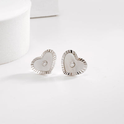 Agate love stud earrings 2025 new popular Ankola red earrings light luxury high-end small fragrant wind earrings