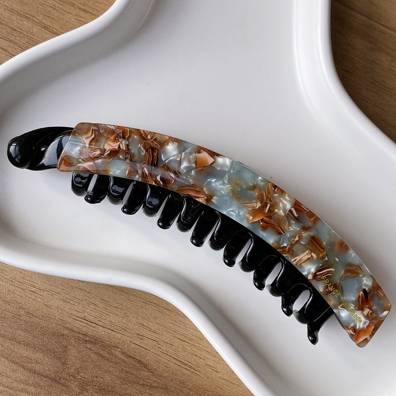 Women's Retro Simple Style Color Block Leopard Acetic acid sheets Hair Clip