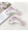Women's Sweet Dolphin Acetic acid sheets Inlay Rhinestones Hair Claws