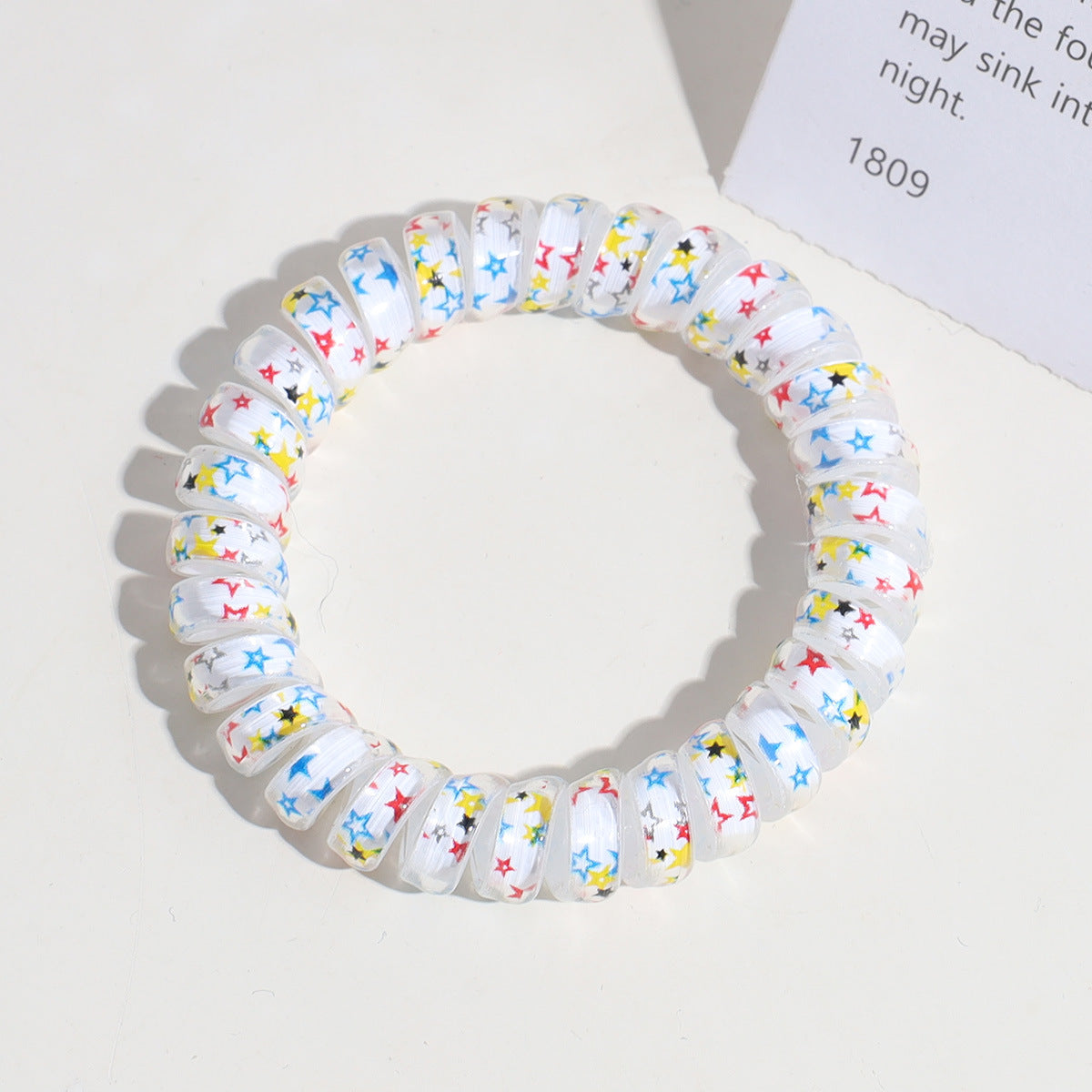 cute star plastic hair tie