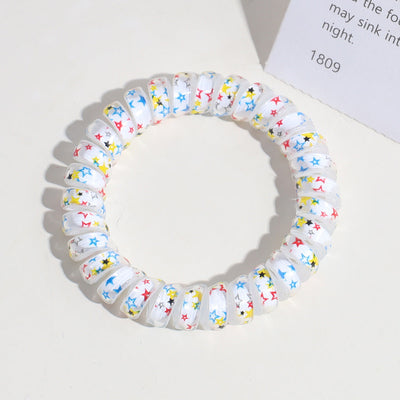 cute star plastic hair tie