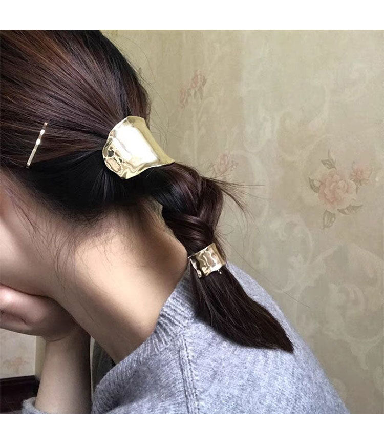 Women's Simple Style Geometric Metal Plating Hair Tie